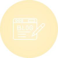 Blog-Vektor-Symbol vektor