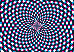 Hypnose optische Täuschung vektor