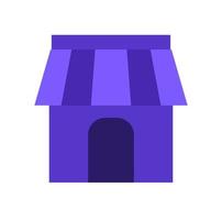 blaues Store-Icon-Design vektor