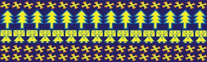 bunter Vaporwave-Stilhintergrund mit geometrischen Formen und abstrakten Objekten - Kreuze, Zickzack, Dreiecke, Kreise ect. Web-Banner-Hintergrund vektor