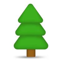 ein einfacher Weihnachtsbaum vektor