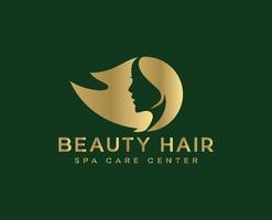 skönhet hår spa vård Centrum logotyp vektor mallar