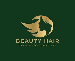 Beauty Hair Spa Care Center Logo-Vektorvorlagen vektor