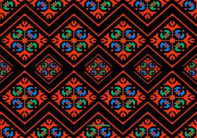 Colorful Dayak Style Pattern Hintergrund vektor