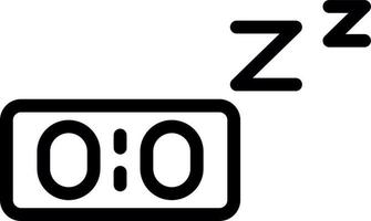 Snooze-Vektor-Icon-Design vektor