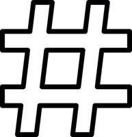 Hashtag-Vektor-Icon-Design vektor