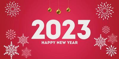2023 Neujahr Hintergrunddesign. vektor