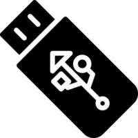 USB-Port-Vektor-Icon-Design vektor