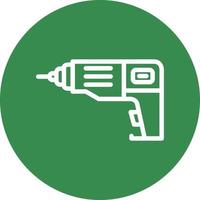 Bohrmaschinen-Vektor-Icon-Design vektor