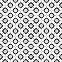 Schwarz-Weiß-nahtlose Mustertextur. Ziergrafik in Graustufen. Mosaik Ornamente. Mustervorlage. vektor