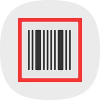 Barcode-Vektor-Icon-Design vektor