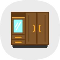 Kleiderschrank-Vektor-Icon-Design vektor