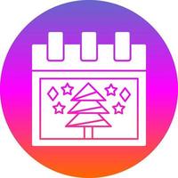 Weihnachtsbaum-Vektor-Icon-Design vektor