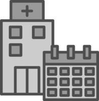 Krankenhaus-Vektor-Icon-Design vektor