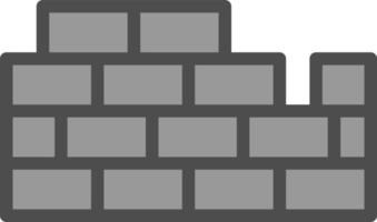 Brickwall-Vektor-Icon-Design vektor