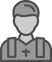 Priester-Vektor-Icon-Design vektor