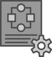 Businessplan-Vektor-Icon-Design vektor