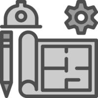 Bauingenieurwesen-Vektor-Icon-Design vektor