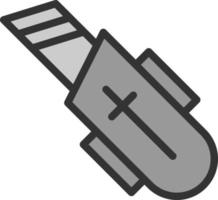 Gebrauchsmesser-Vektor-Icon-Design vektor