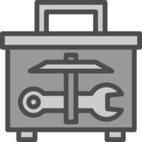 Toolbox-Vektor-Icon-Design vektor