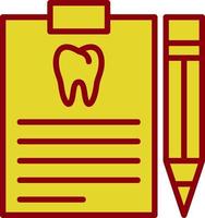 dental Rapportera vektor ikon design