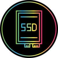 ssd-Karten-Vektor-Icon-Design vektor