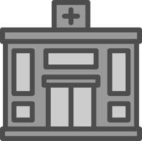 Krankenhaus-Vektor-Icon-Design vektor