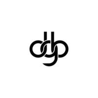 brev dgb logotyp enkel modern rena vektor