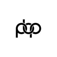 brev pbp logotyp enkel modern rena vektor