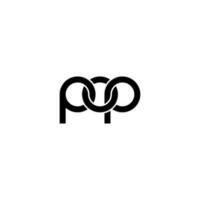 brev pop- logotyp enkel modern rena vektor