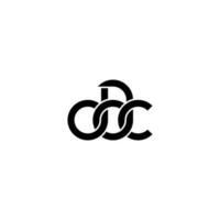 brev dac logotyp enkel modern rena vektor