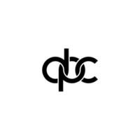buchstaben dpc logo einfach modern sauber vektor