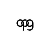 brev qog logotyp enkel modern rena vektor