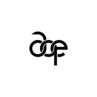 brev aqe logotyp enkel modern rena vektor