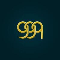 brev ggq logotyp enkel modern rena vektor