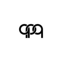 brev qpq logotyp enkel modern rena vektor