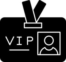 VIP-Pass-Vektor-Icon-Design vektor