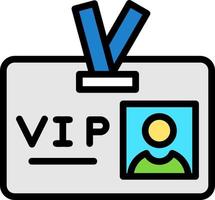 VIP-Pass-Vektor-Icon-Design vektor