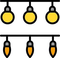 Neujahr beleuchtet Vektor-Icon-Design vektor