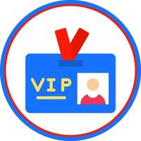 VIP-Pass-Vektor-Icon-Design vektor