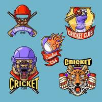 Cricket-Logo-Sport vektor