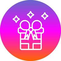 neues Jahr-Geschenk-Vektor-Icon-Design vektor