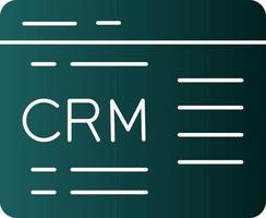 CRM-Vektor-Icon-Design vektor