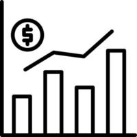 Finanzdaten-Vektor-Icon-Design vektor