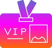 VIP-Pass-Vektor-Icon-Design vektor