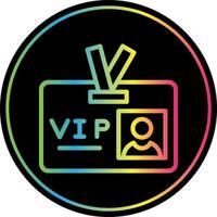 VIP-Pass-Vektor-Icon-Design vektor