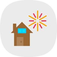 Home Feuerwerk Vektor-Icon-Design vektor