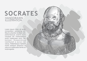 Hand gezeichnete Socrates vektor