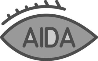 Aida-Vektor-Icon-Design vektor