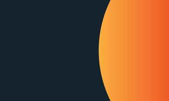 moderner orangefarbener Kreishintergrund mit halber Abstufung für die Geschäftspräsentation vektor